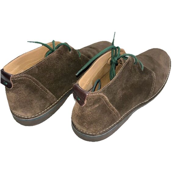 GEOX Men 12 Espresso Suede Chukka Desert Boots Italian Patent Rubber Outsole - Picture 5 of 8